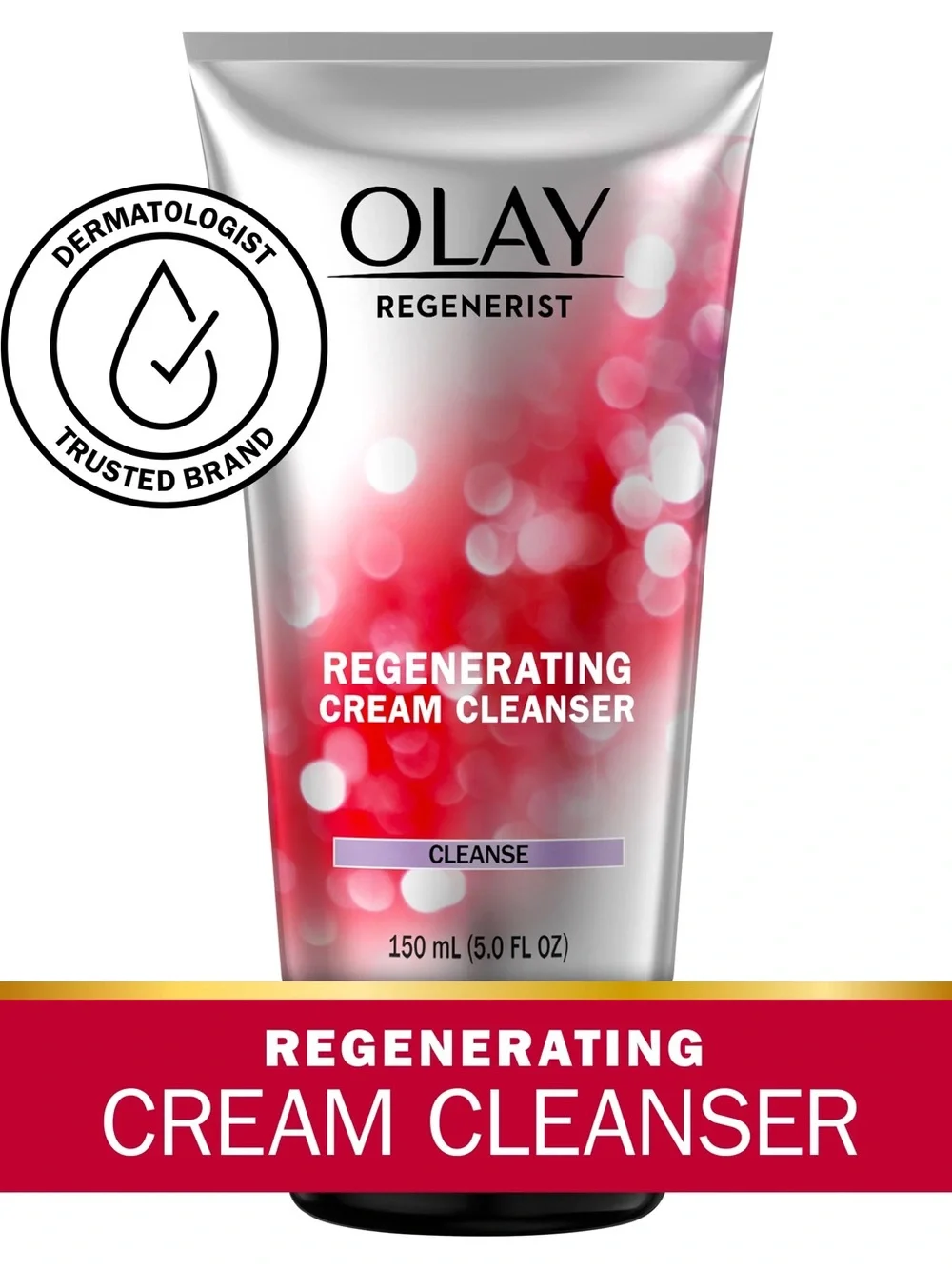 TWO (2) OLAY Regenerist Revitalising Cream Cleanser - Red and Silver Tubes 100g